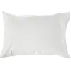 Image de Taie d'oreiller 75% coton 25% lin 50 x 70 cm blanc