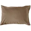 Image de Taie d'oreiller 75% coton 25% lin 50 x 70 cm taupe