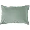 Image de Taie d'oreiller 75% coton 25% lin 50 x 70 cm bleu écume