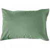 Image de Taie d'oreiller 75% coton 25% lin 50 x 70 cm vert amande