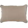 Image de Coussin en lin coloris lin et bord vert 40 x 60 cm