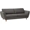 Image de Canapé convertible 3 places en tissu gris