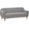Image de Canapé tissu 3 places gris clair