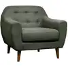 Image de Fauteuil en tissu h78 vert mousse