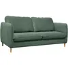 Image de Canapé 3 places tissu chenillé vert de gris