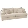 Image de Canapé convertible en tissu 3 places beige