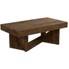 Image de Table basse relevable effet noyer
