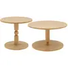 Image de Lot de 2 tables basses gigognes effet bois