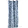 Image de Lot de 2 rideaux en coton bleu 135 x 260 cm
