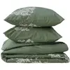 Image de Parure de lit en percale de coton motif angélique verte 260 x 240 cm