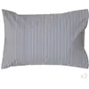 Image de Lot de 2 taies en coton rayures bleu nautique 50 x 70 cm