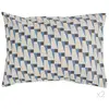 Image de Lot de 2 taies d'oreiller en coton blanc motif bleu gris 50 x 70 cm