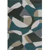 Image de Tapis en polyester recyclé vert 120 x 170 cm