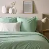 Image de Housse de couette en coton bio vert d'eau 140 x 200 cm
