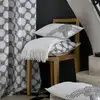 Image de Plaid nid d'abeille en coton ecru 130 x 160 cm