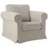 Image de Fauteuil en tissu h 85 beige