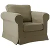 Image de Fauteuil en tissu h 85 vert olive