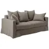 Image de Canapé tissu déhoussable 3 places gris
