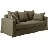 Image de Canapé tissu déhoussable 4 places vert kaki