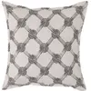 Image de Coussin 55% lin et 45% coton beige et carbone 45 x 45 cm