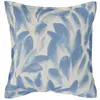 Image de Coussin en lin et en coton ecru/bleu gris 45 x 45 cm
