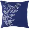 Image de Coussin en coton blanc à motif angélique bleu 45 x 45 cm