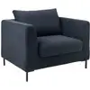 Image de Fauteuil en tissu bleu marine