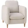 Image de Fauteuil en velours côtelé beige
