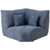 Image de Angle pour canapé modulable tissu bleu