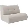 Image de Grande chauffeuse en tissu 1,5 place naturel