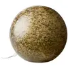 Image de Lampe à poser en verre ronde beige et brun volcanique