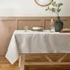 Image de Nappe enduite en coton et en lin blanc 160 x 200 cm