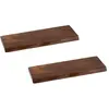 Image de lot de 2 etagère murale rectangulaire en bois d'acacia l70
