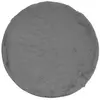 Image de Tapis rond en polyester d160 anthracite