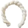 Image de Tresse décorative bébé multi-usage 100% coton - mousse de lait