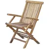 Image de Fauteuil de jardin en teck huilé massif pliant