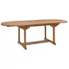 Image de Table de jardin en teck huilé extensible ovale 8/10 pers.
