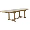 Image de Table de jardin en teck massif extensible ovale 10/12 pers.