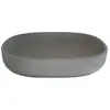 Image de Vasque en béton gris ovale 50 cm