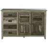 Image de Buffet en pin recyclé massif 140 cm