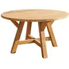 Image de Table de jardin en teck massif recyclé ronde 6 pers.