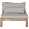 Image de Fauteuil de jardin en teck massif taupe