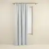 Image de Rideau tissu à enduction pvc, occultant à 100% blanc 135x350 cm