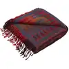 Image de Plaid en laine rouge 140x200 cm