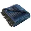 Image de Plaid en laine bleu 140x200 cm