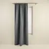 Image de Rideau tissu à enduction pvc, occultant à 100% gris 135x350 cm