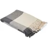 Image de Plaid en coton gris 180x280 cm