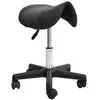 Image de Tabouret de massage pivotant 360° revêtement synthétique noir