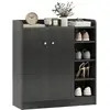 Image de Armoire meuble à chaussures noir