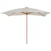 Image de Parasol droit rectangulaire crème